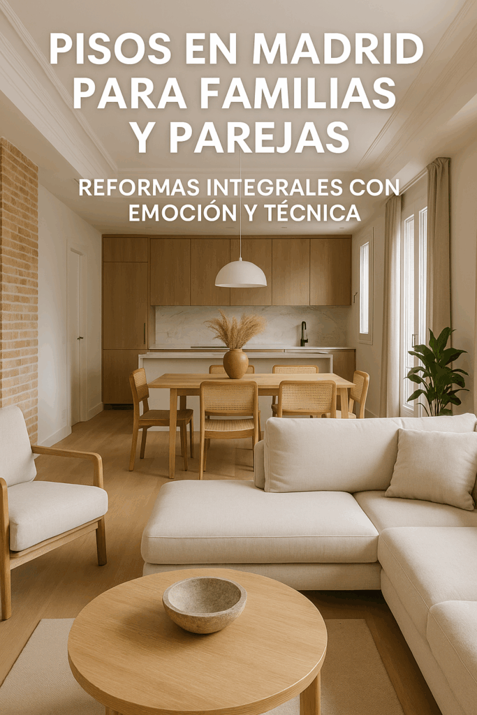 Reformas de pisos en Madrid: consejos para familias, parejas y más